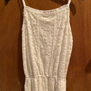 Abercrombie kids white romper
